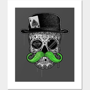 EDUCATED SUGAR SKULL Posters and Art